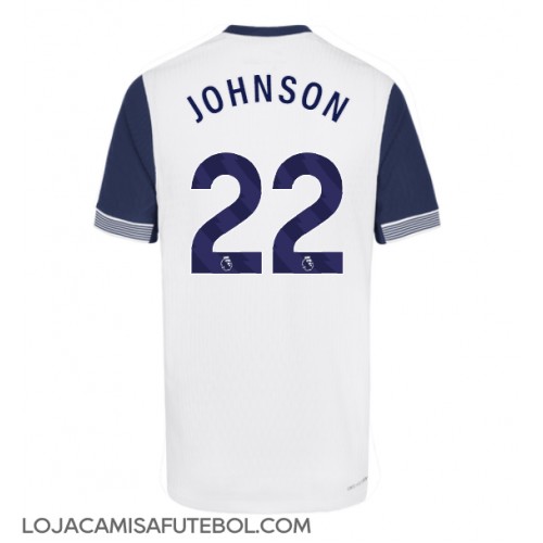 Camisa de Futebol Tottenham Hotspur Brennan Johnson #22 Equipamento Principal 2024-25 Manga Curta